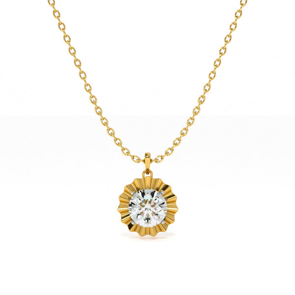 Tidal Teardrop Lab-Grown Diamond Customizable Necklace