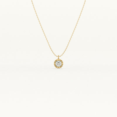 Tidal Teardrop Lab-Grown Diamond Customizable Necklace
