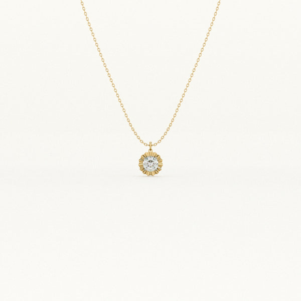 Tidal Teardrop 9KT 0.25 Carat Lab-Grown Diamond Necklace
