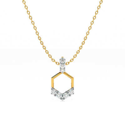 GeoCharm Lab-Grown Diamond Customizable Necklace