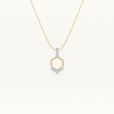 GeoCharm Lab-Grown Diamond Customizable Necklace