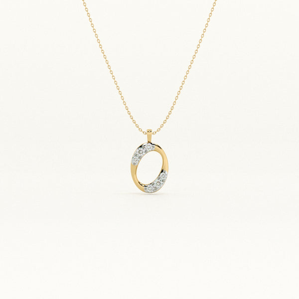 Ecliptica Orbit 9KT 0.05 Carat Lab-Grown Diamond Necklace