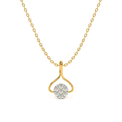 Muse Drop Frame Lab-Grown Diamond Customizable Necklace