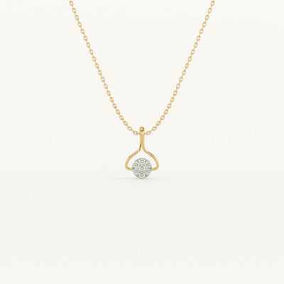Muse Drop Frame Lab-Grown Diamond Customizable Necklace
