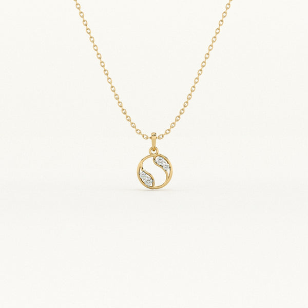 Harmony Loop Circle Lab-Grown Diamond Customizable Necklace