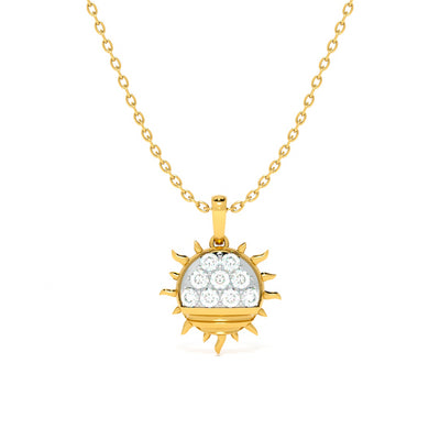 Solar Gleam Lab-Grown Diamond Customizable Necklace