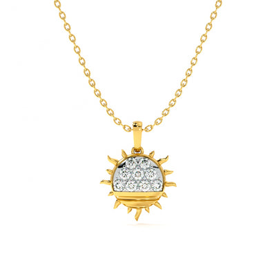 Solar Gleam Lab-Grown Diamond Customizable Necklace