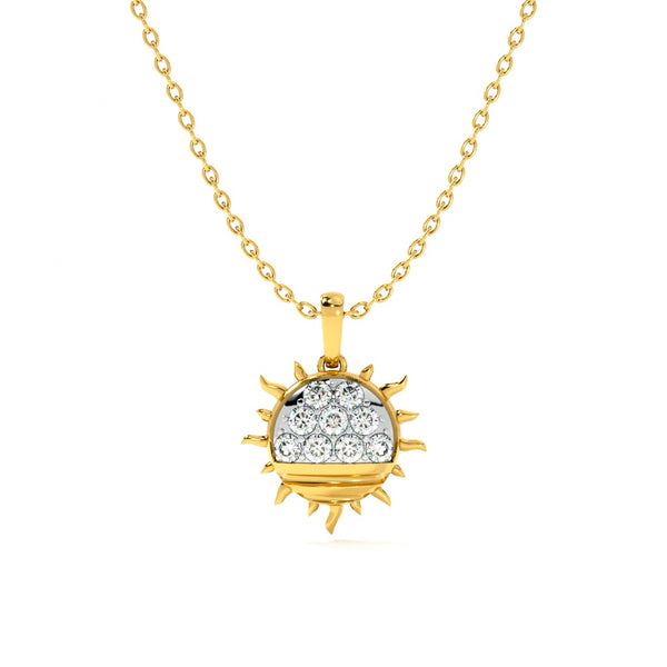 Solar Gleam Lab-Grown Diamond Customizable Necklace