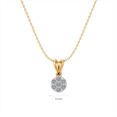 Celestical Dot 9KT Gold Lab Grown Diamond Necklace
