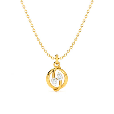 Orbit Embrace Lab-Grown Diamond Customizable Necklace