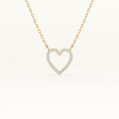 Pure Heart Lab Grown Diamond Customizable Pendant