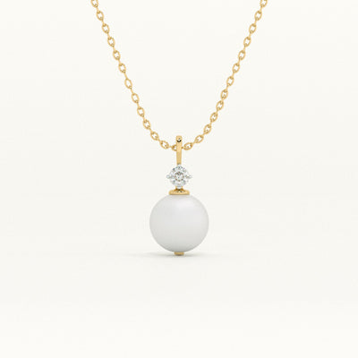 Glow Pearl Lab Grown Diamond Customizable Pendant