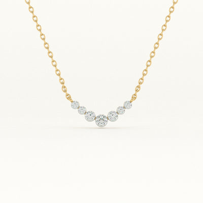 Stepping Stone Lab Grown Diamond Customizable Necklace