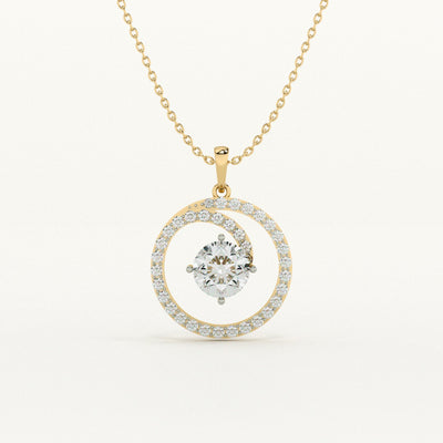 Eternal Circle Lab Grown Diamond Customizable Pendant