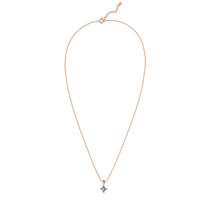 Stellar Bloom 9KT Gold Lab Grown Diamond Pendant - 2