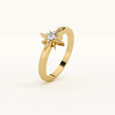 Starlight Burst Lab-Grown Diamond Customizable Ring