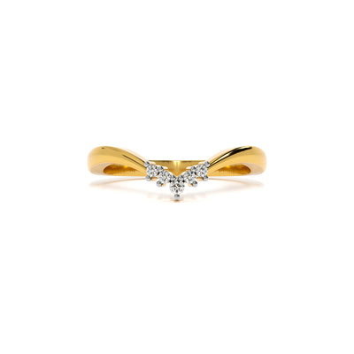 Grace Curve 9KT Gold Lab Grown Diamond Ring