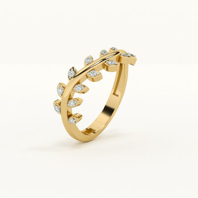 Vine Gleam Lab-Grown Diamond Customizable Ring