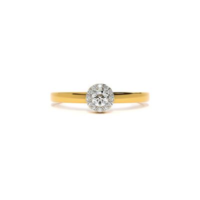 Radiant Crown 9KT Gold Lab Grown Diamond Ring