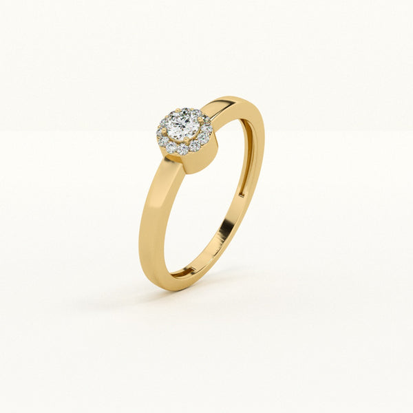 Radiant Crown 0.16 Carat 9KT Lab-Grown Diamond Ring