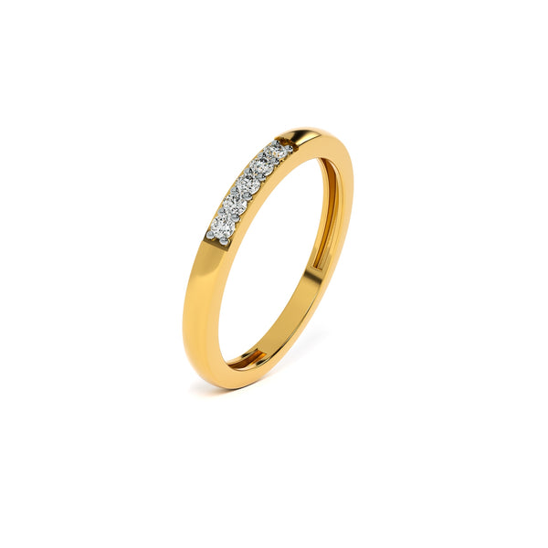 Linear Spark 9KT Gold Lab Grown Diamond Ring