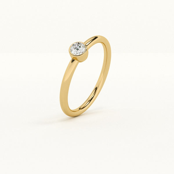 Solo Shine 0.07 Carat 9KT Lab-Grown Diamond Ring