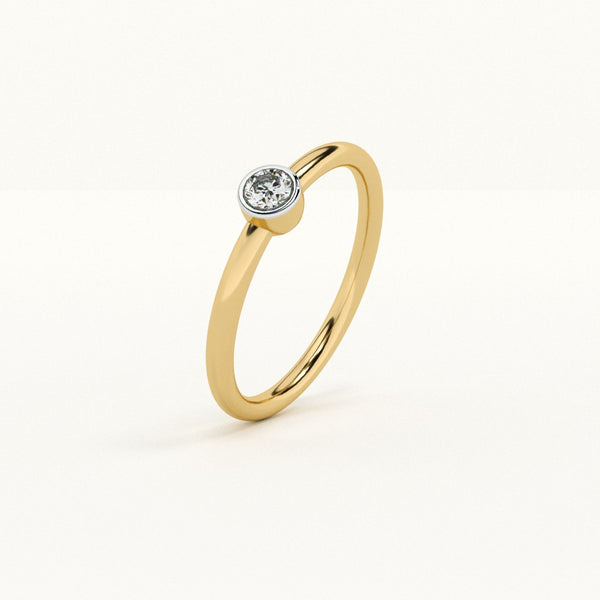 Solo Shine 0.07 Carat 9KT Lab-Grown Diamond Ring