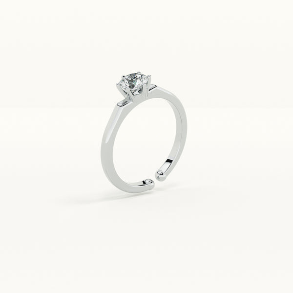 Solitaire Beauty 925 Silver Ring