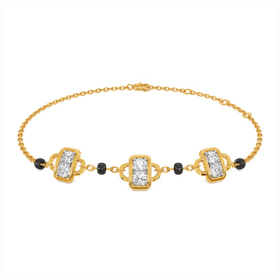 Kairo 9KT Gold Lab Grown Diamond Mangalsutra Bracelet