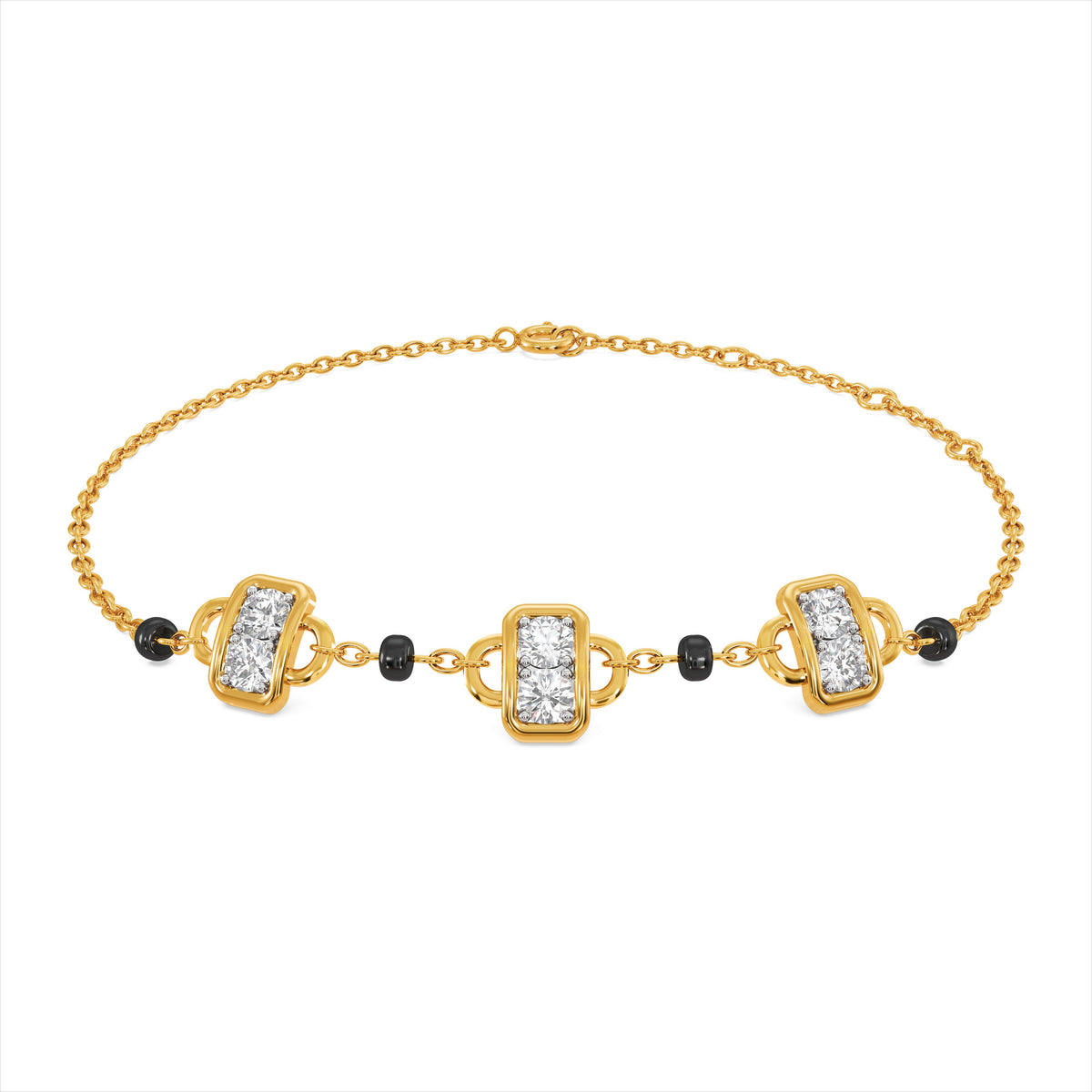 Kairo 9KT Gold Laboratory Grown Diamond Mangalsutra Bracelet
