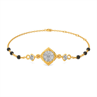 Aurelia Crest 9KT Gold Lab Grown Diamond Mangalsutra Bracelet