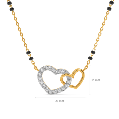 Forever Bound 9KT Gold Lab Grown Diamond Mangalsutra