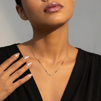 Bondwave Glow 9KT Gold Lab Grown Diamond Mangalsutra