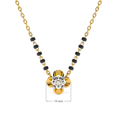 Bloomcore Petal 9KT Gold Lab Grown Diamond Mangalsutra