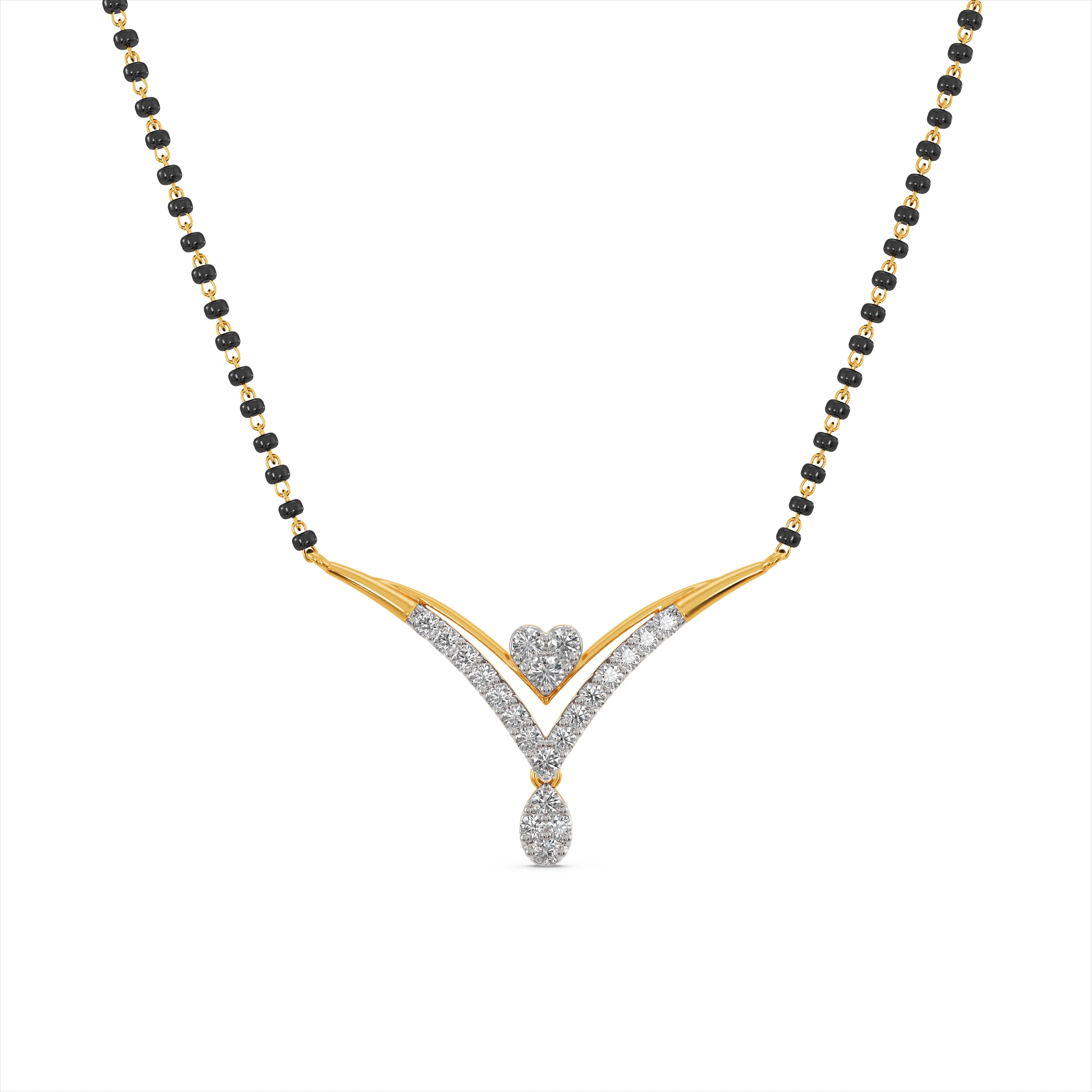 Timeless Vows 9KT Gold Laboratory Grown Diamond Mangalsutra