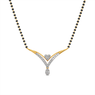 Timeless Vows 9KT Gold Lab Grown Diamond Mangalsutra