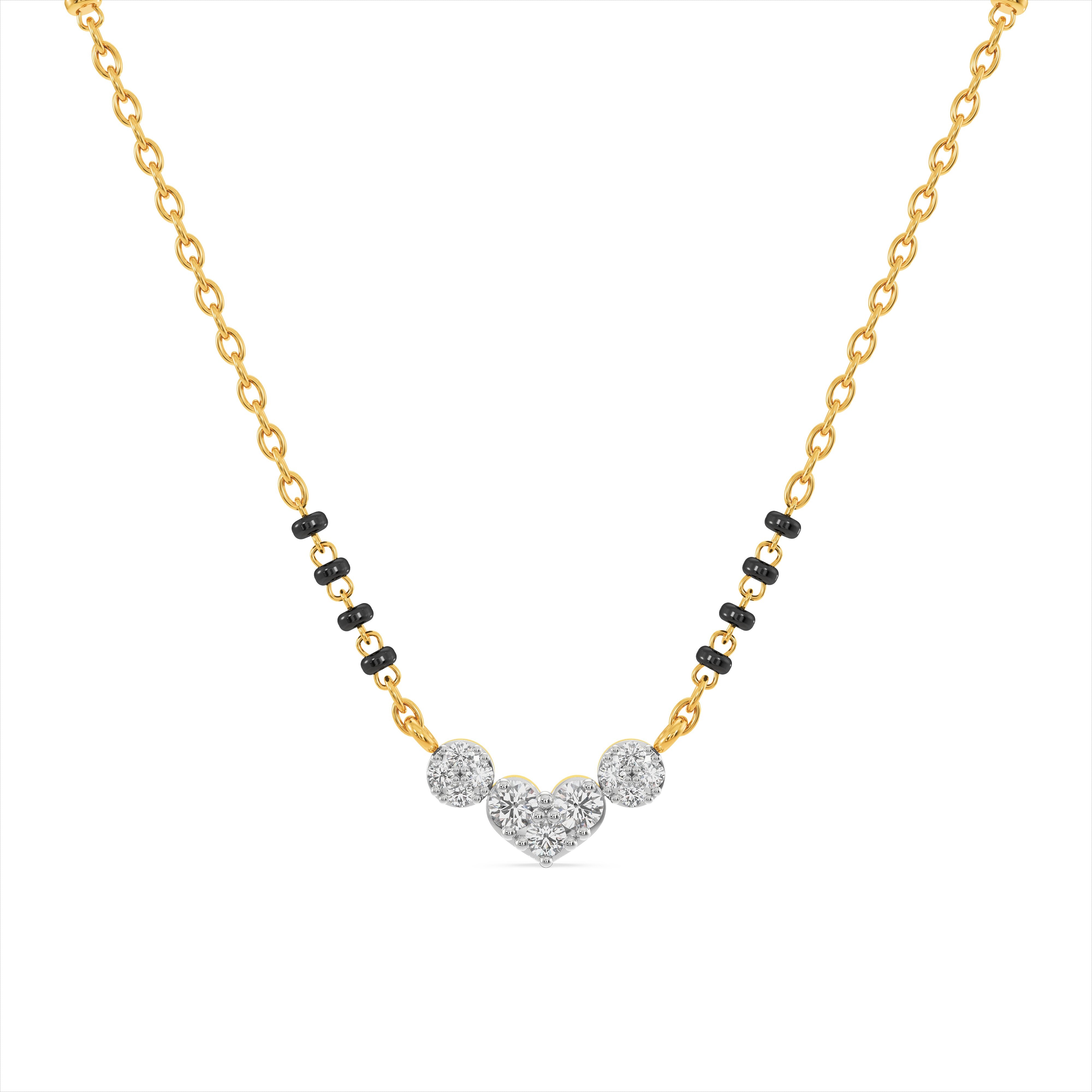 Modern Vow 9KT Gold Laboratory Grown Diamond Mangalsutra