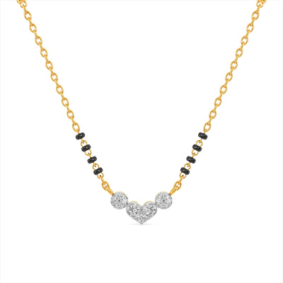 Modern Vow 9KT Gold Lab Grown Diamond Mangalsutra