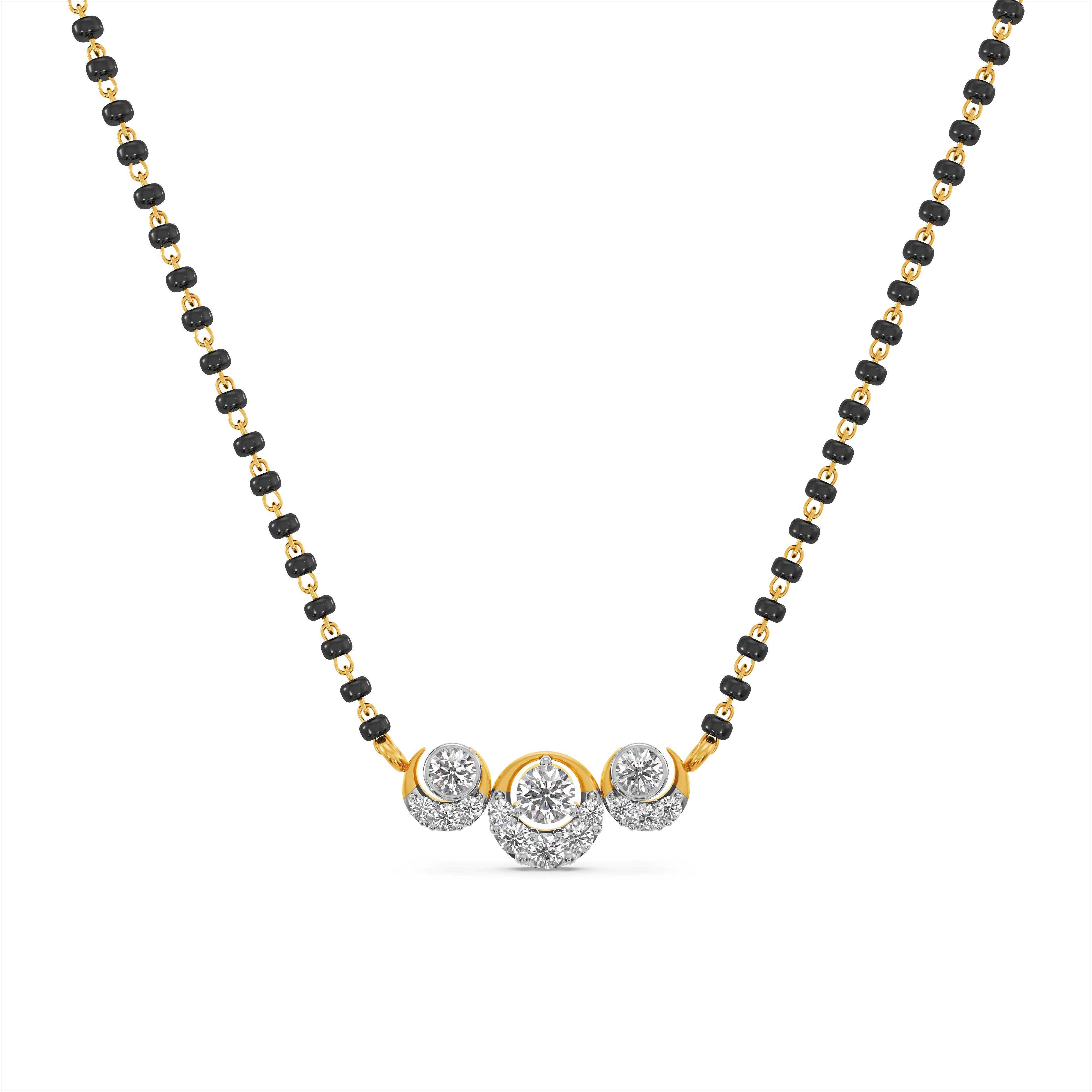 Nova Crest 9KT Gold Laboratory Grown Diamond Mangalsutra