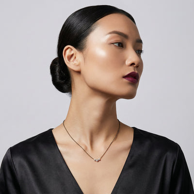 Nova Crest 9KT Gold Lab Grown Diamond Mangalsutra