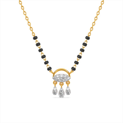 Aeris Drop 9KT Gold Lab Grown Diamond Mangalsutra