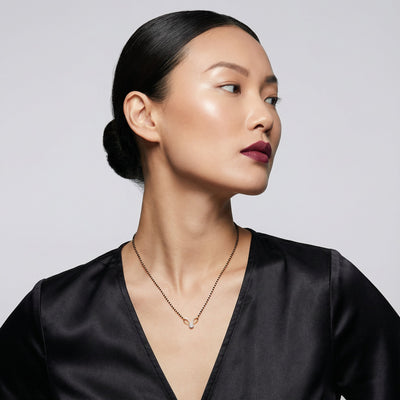 Aurora Knot 9KT Gold Lab Grown Diamond Mangalsutra