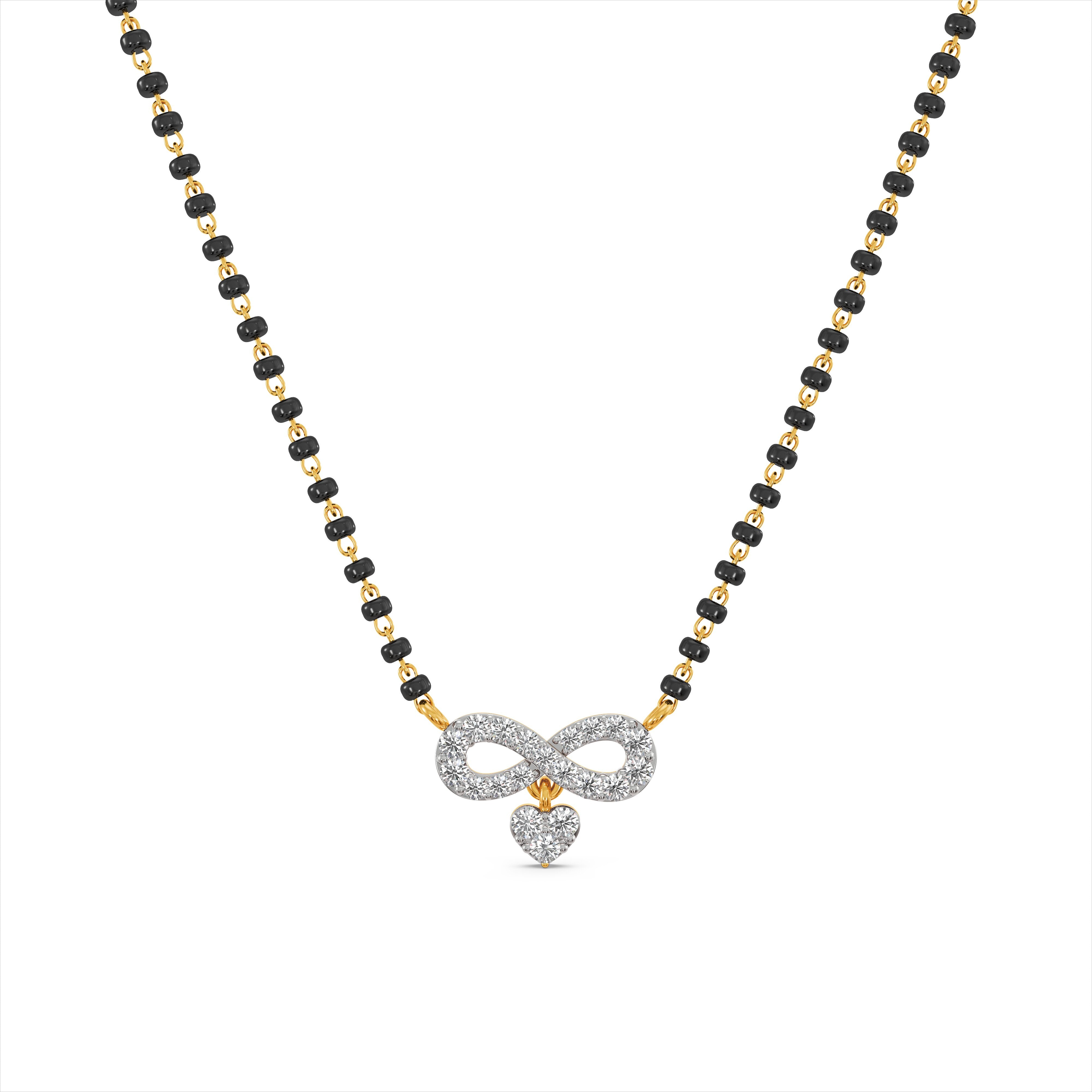 Infinite Love 9KT Gold Laboratory Grown Diamond Mangalsutra