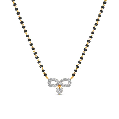 Infinite Love 9KT Gold Lab Grown Diamond Mangalsutra