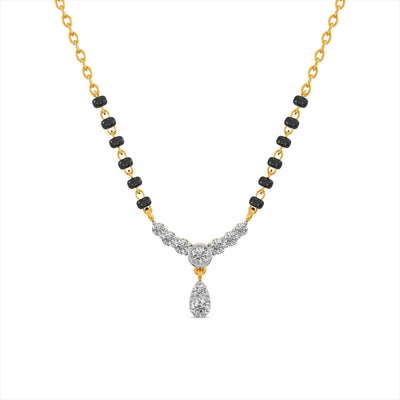 Serene 9KT Gold Lab Grown Diamond Mangalsutra
