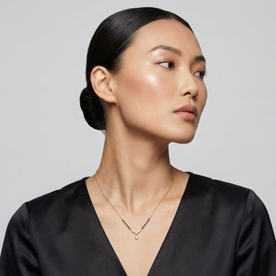 Serene 9KT Gold Lab Grown Diamond Mangalsutra