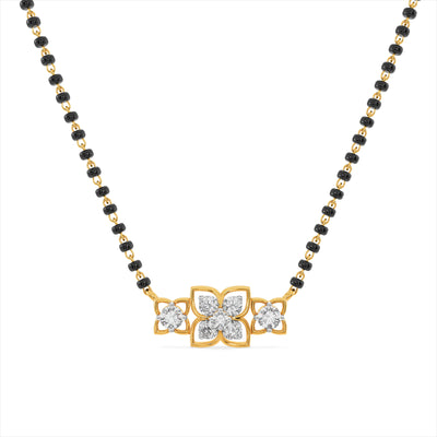 Lily Bloom 9KT Gold Lab Grown Diamond Mangalsutra