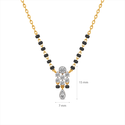 Eleanor 9KT Gold Lab Grown Diamond Mangalsutra