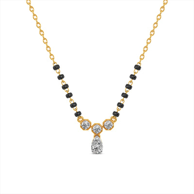 Airy 9KT Gold Lab Grown Diamond Mangalsutra