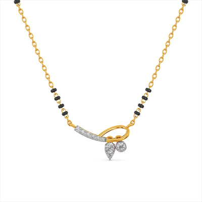 Artisanal 9KT Gold Lab Grown Diamond Mangalsutra